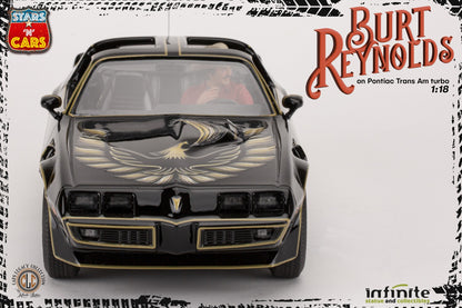 INFINITE STATUE - Burt Reynolds on Pontiac firebird trans am 1980 Stars 'n' cars 1:18 Resin Statue