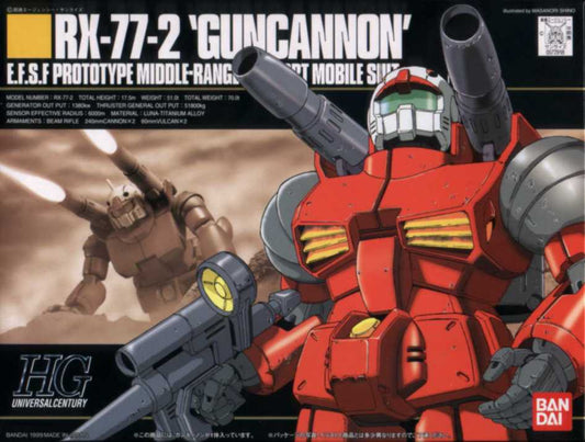 BANDAI - Gunpla - HG Universal Century - RX-77D Guncannon Mass Production Type #044 1/144