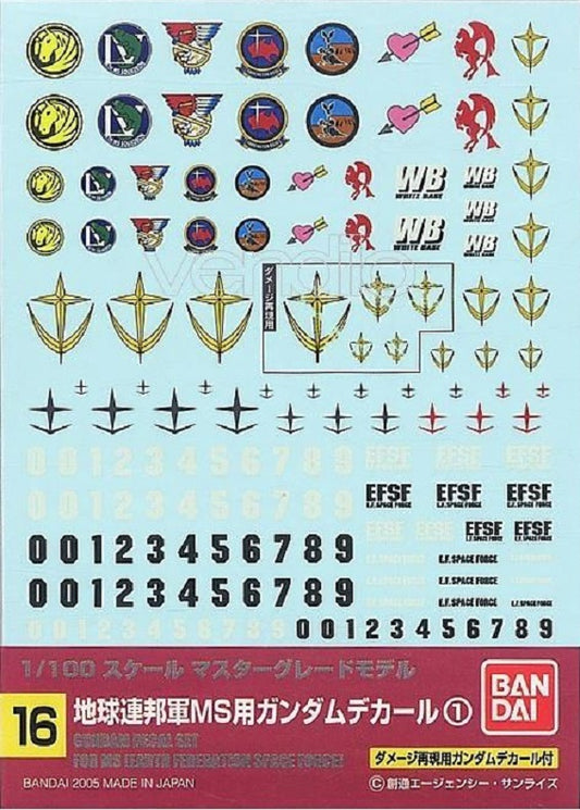 BANDAI - Gunpla - Decal - 1/100 Set Space Force 16