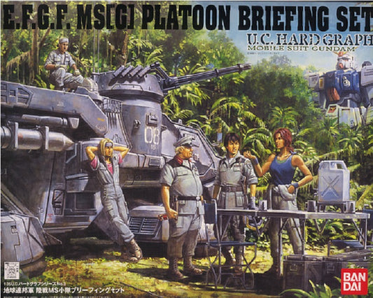 BANDAI - Gunpla - HG Universal Century - Earth Federation Land MS(G) Platoon Briefing Set 1/144