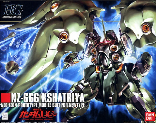 BANDAI MODEL KIT- GUNPLA - UNIVERSAL CENTURY - HG NZ-666 KSHATRIYA #099 1/144