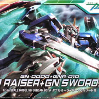 BANDAI MODEL KIT – GUNPLA – 00 - HG 00 RAISER + GN SWORD III #054 1/144