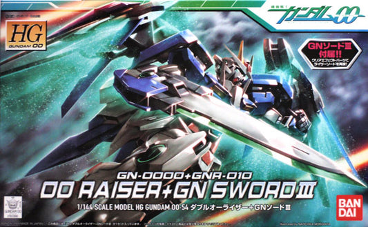 BANDAI - Gunpla - HG 00 Raiser + GN Sword III #054 1/144