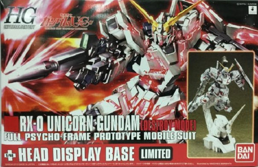BANDAI - Gunpla - HG RX-0 Unicorn Destroy Mode + Head Display 1/144