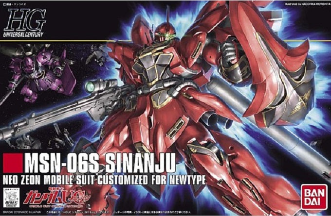 BANDAI MODEL KIT - Gunpla - HG Universal Century - MSN-06S Sinanju #116 1/144