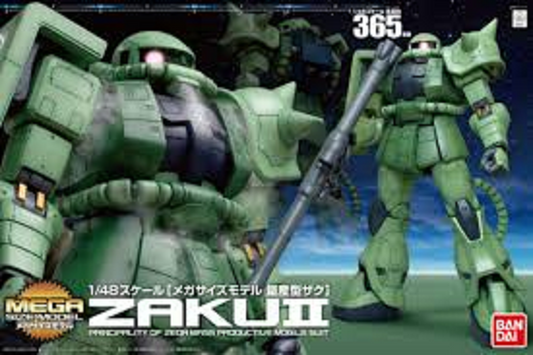 BANDAI MODEL KIT - Gunpla - Megasize Zaku II Verde 1/48