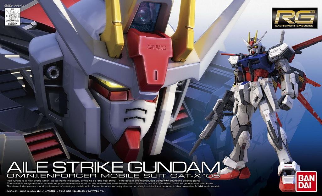 BANDAI - Gunpla - RG Aile Strike Gundam #03 1/144