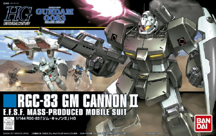 BANDAI MODEL KIT - Gunpla - HG Universal Century - RGC-83 GM Cannon II #125 1/144