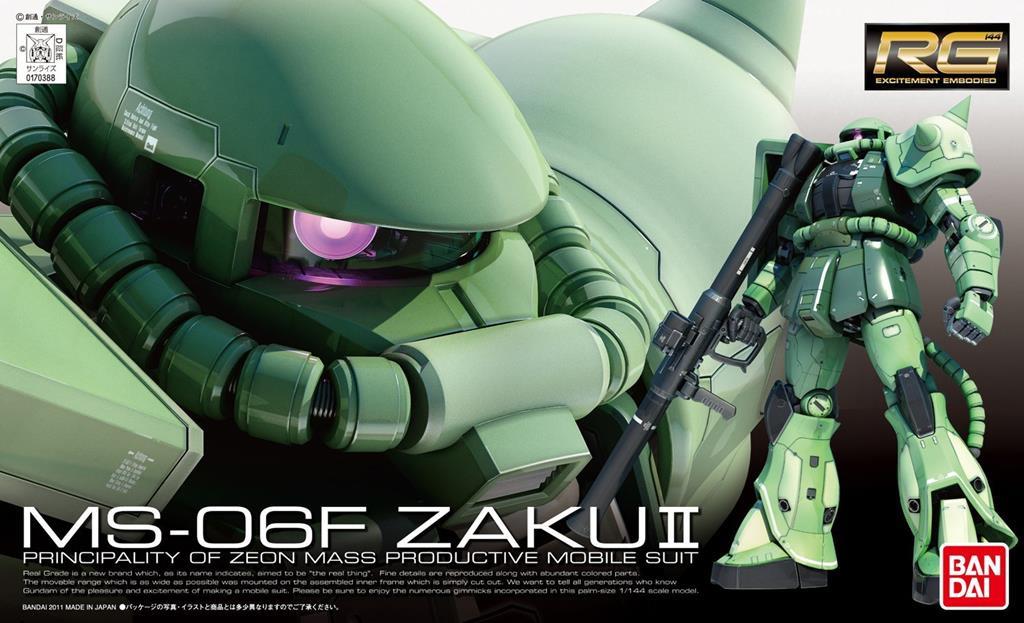 BANDAI MODEL KIT - Gunpla - RG MS-06F Zaku II #04 1/144