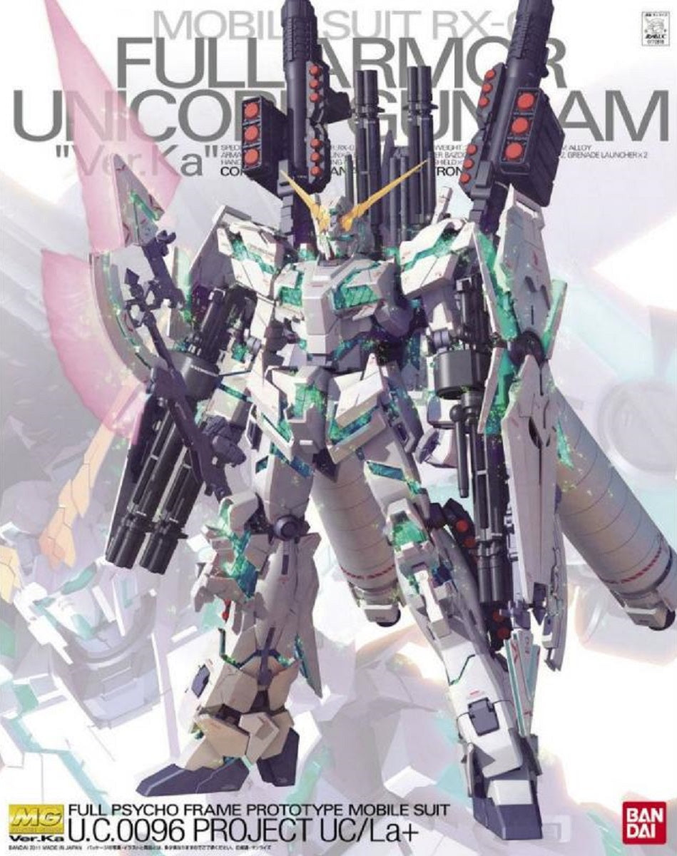 BANDAI MODEL KIT - Gunpla - MG RX-0 Full Armor Unicorn Ver.Ka. 1/100