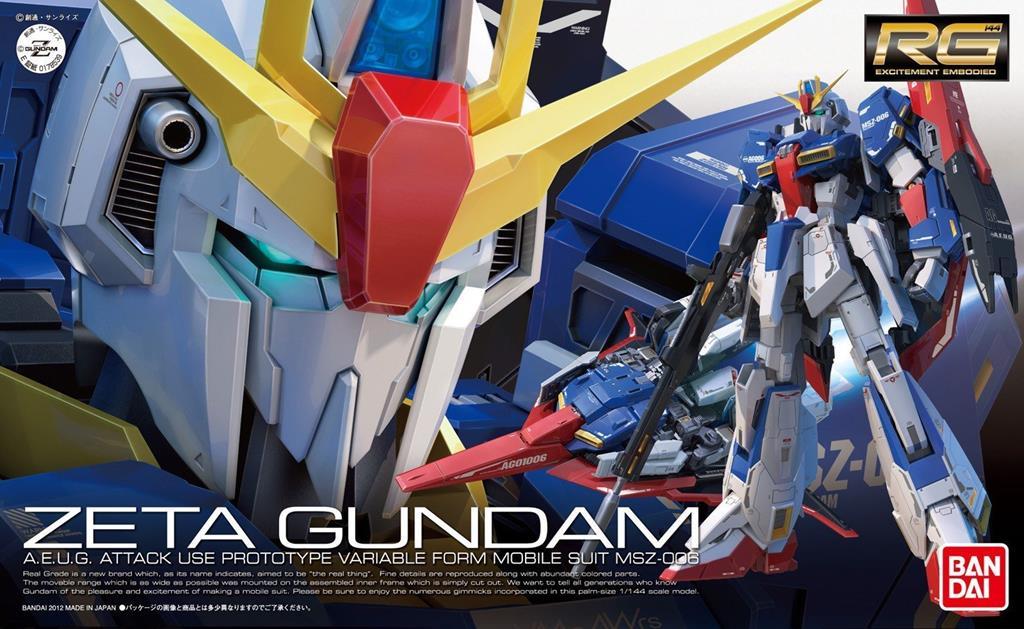 BANDAI MODEL KIT - Gunpla - RG Gundam Zeta #10 1/144