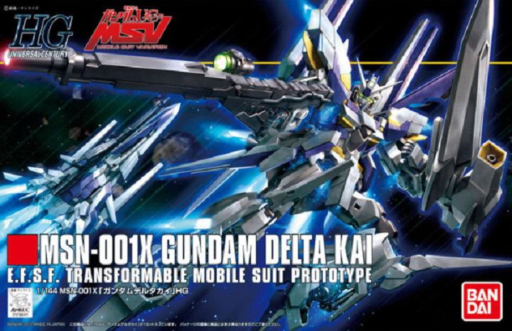 BANDAI MODEL KIT - Gunpla - HG Universal Century - MSN-001X Gundam Delta Kai #148 1/144