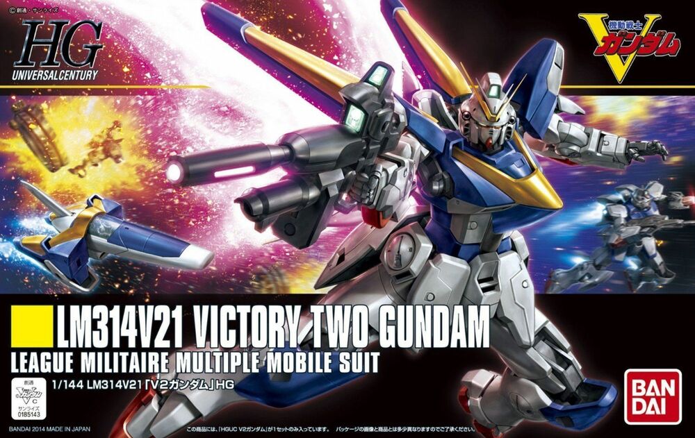 BANDAI MODEL KIT - Gunpla - HG Universal Century - LM314V21 Victory 2 Gundam #169 1/144