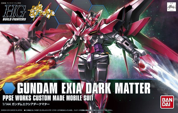 BANDAI MODEL KIT - Gunpla - HG Build Fighter - Gundam Exia Dark Matter #013 1/144