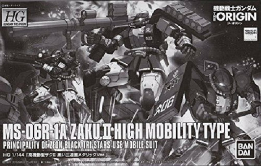 BANDAI - Gunpla - HG Origin - MS-06R-1A Zaku II Black Tristars Metal 1/144