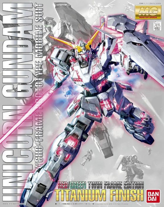 BANDAI - Gunpla - MG Unicorn Red/Green Titanium Finish 1/100
