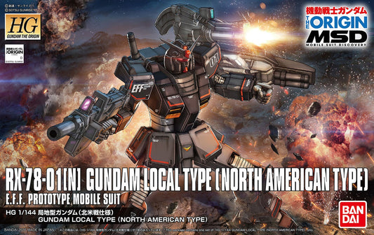BANDAI - Gunpla - HG Gundam Local Type North American #017 1/144