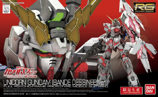 BANDAI - Gunpla - RG Gundam Unicorn Bande Dessinee Ver 1/144