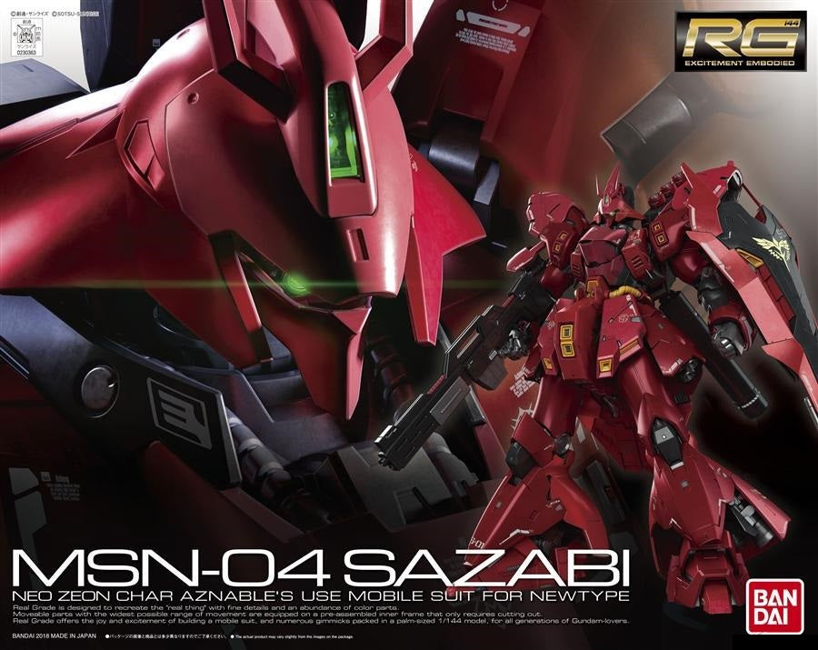 BANDAI MODEL KIT - Gunpla - RG Sazabi #29 1/144