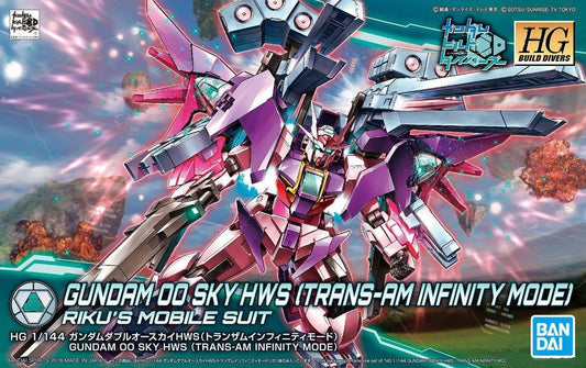 BANDAI - Gunpla - HG Build Diver - Gundam 00 Sky  Hws (Trans-Am Infinity Mode) 1/144