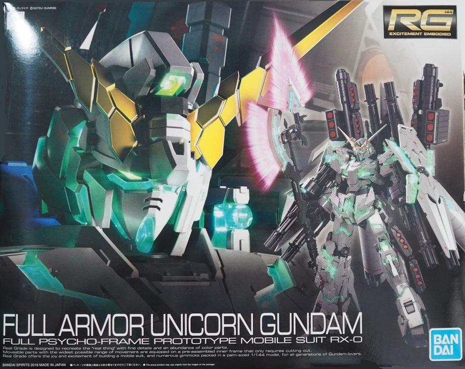 BANDAI MODEL KIT - Gunpla - RG Unicorn Full Armor #30 1/144