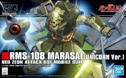 BANDAI MODEL KIT - Gunpla - HG RMS-108 Marasai Unicorn Ver #138 1/144