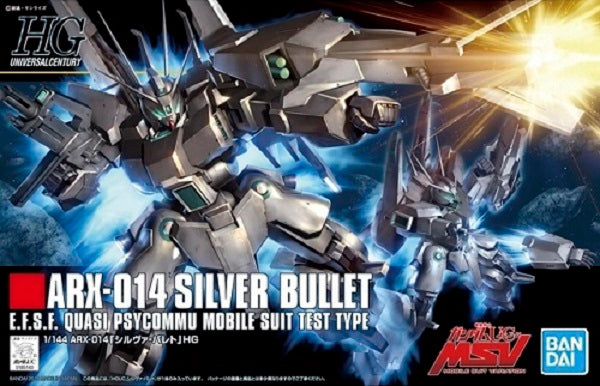 BANDAI MODEL KIT - Gunpla - HG Universal Century - ARX-01:4 Silver Bullet #170 1/144