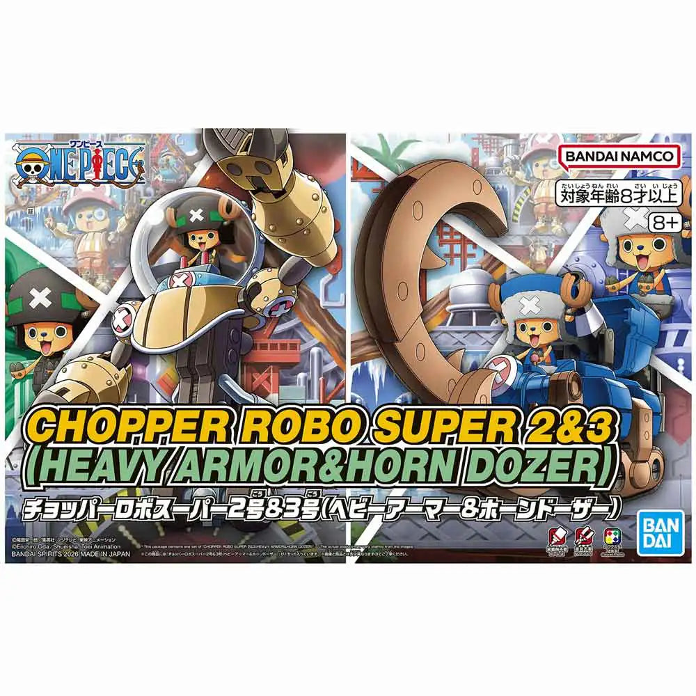 BANDAI - Chopper Robo Super 2&3 Heavy Armor & Horn Dozer