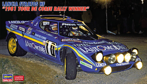 HASEGAWA MODEL KIT - Lancia Stratos HF "1981 Tour De Corse Rally Winner"  1/24