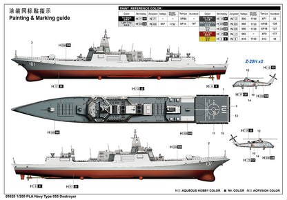 TRUMPETER - PLA Navy Type 055 Destroyer  1/200