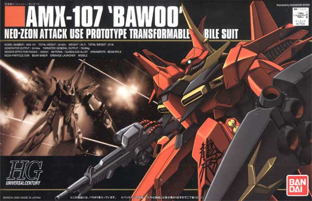 BANDAI MODEL KIT - Gunpla - HG Universal Century - AMX-107 Bawoo #015 1/144