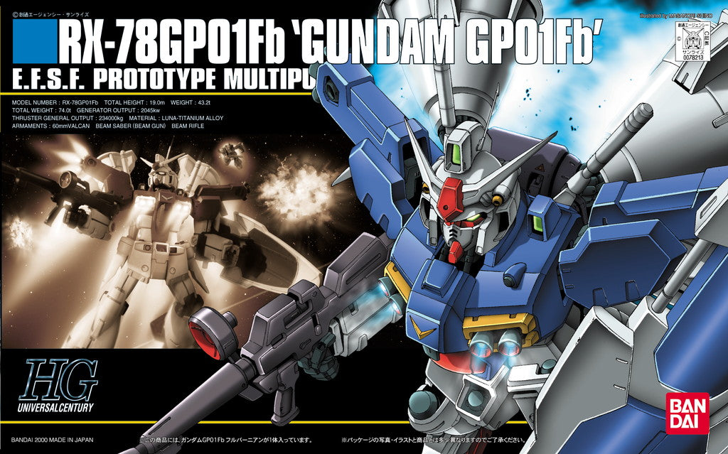 BANDAI MODEL KIT - Gunpla - HG Universal Century - RX-78GP01Fantastic Beasts Gundam #018 1/144