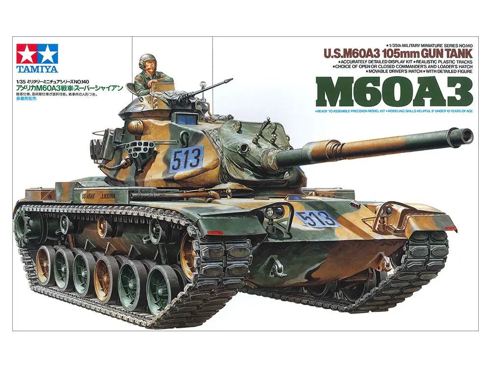 TAMIYA - American MBT M60A3/105mm gun (Limited Re-Release)  1/35