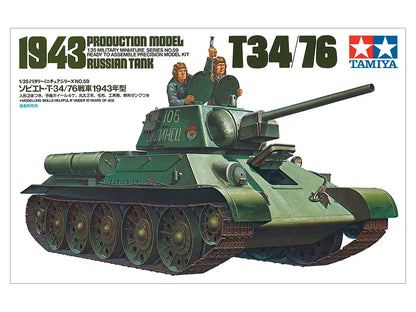 TAMIYA MODEL KIT -  T-34/76 - 1943 Production Model  1/35