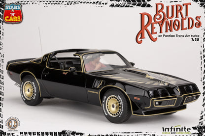 INFINITE STATUE - Burt Reynolds on Pontiac firebird trans am 1980 Stars 'n' cars 1:18 Resin Statue