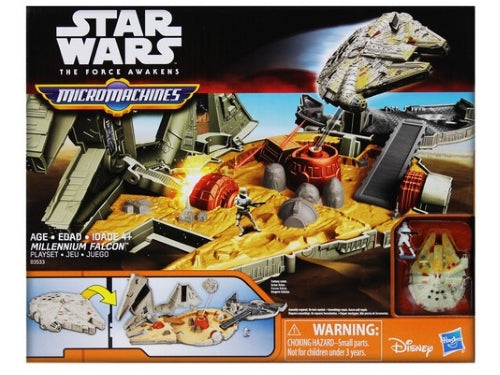 HASBRO - Star Wars Il Forza Awakenes Micromachines Millennium Falcon Playset 3533