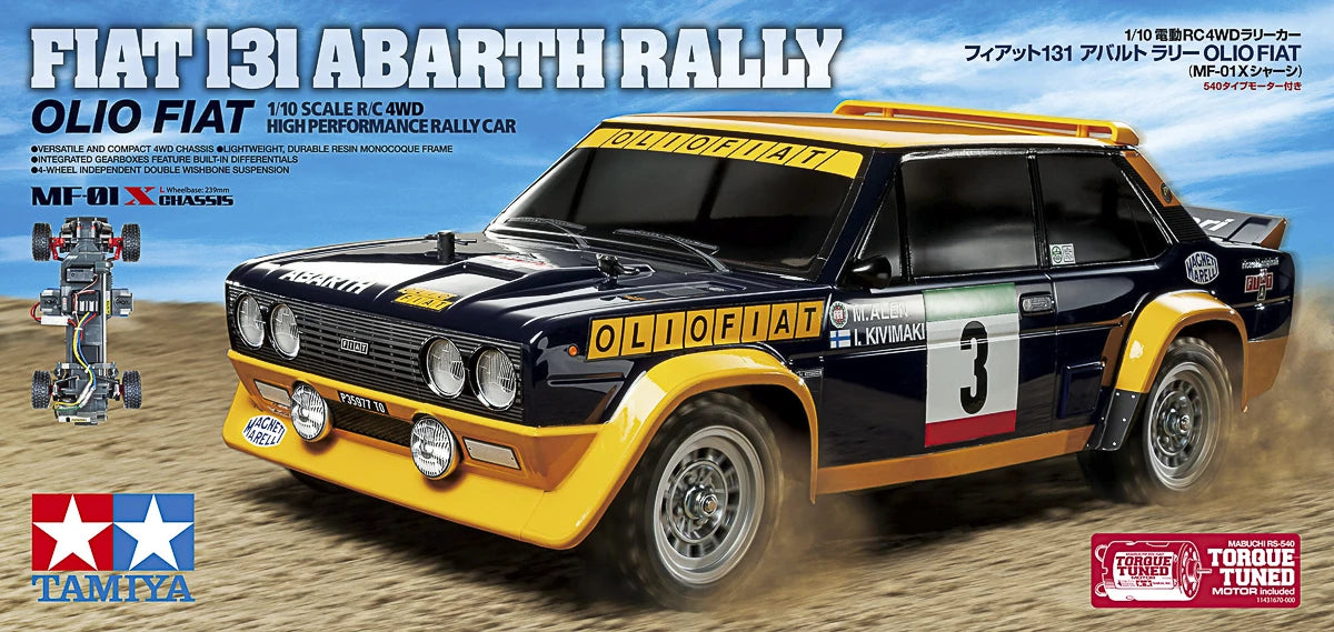 TAMIYA - Fiat 131 Abarth Rally Olio Fiat (MF-01X)  1/10 R/C