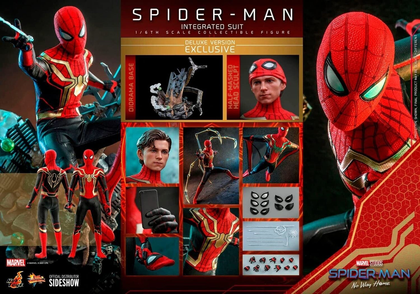 HOT TOYS - Spider-Man (Integrated Suit) Deluxe Version