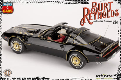 INFINITE STATUE - Burt Reynolds on Pontiac firebird trans am 1980 Stars 'n' cars 1:18 Resin Statue