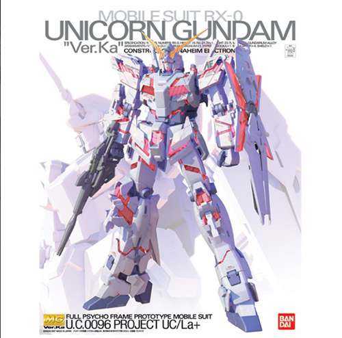 BANDAI MODEL KIT - Mg gundam unicorn ver ka 1/100