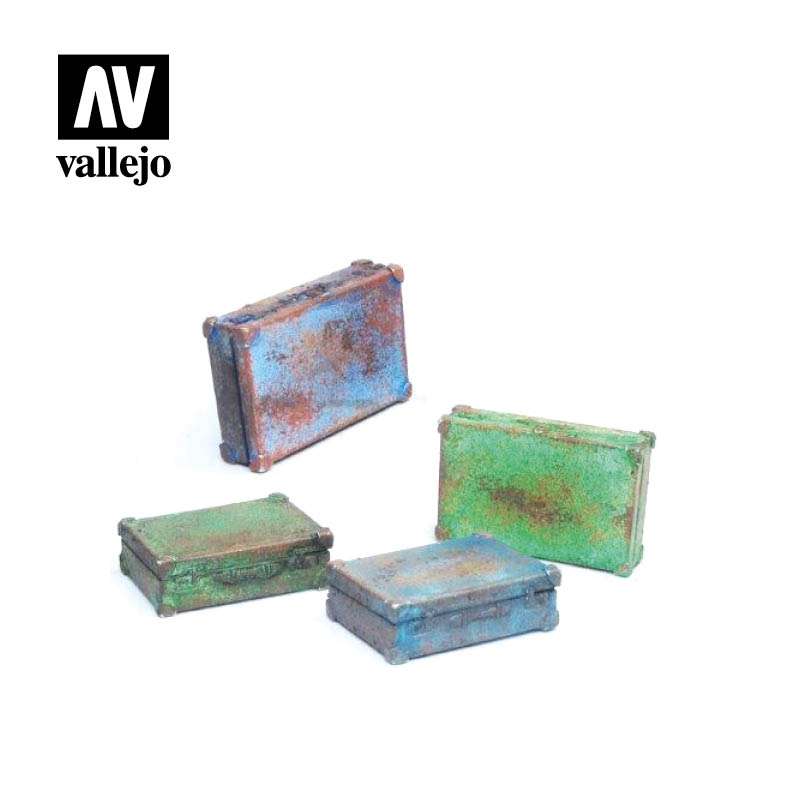 VALLEJO - Vallejo scenics metal suitcases sc226