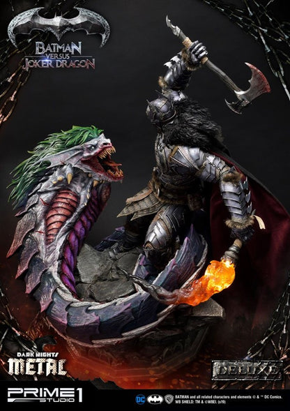 PRIME 1 - BATMAN VS JOKER DRAGON DELUXE METAL STATUE