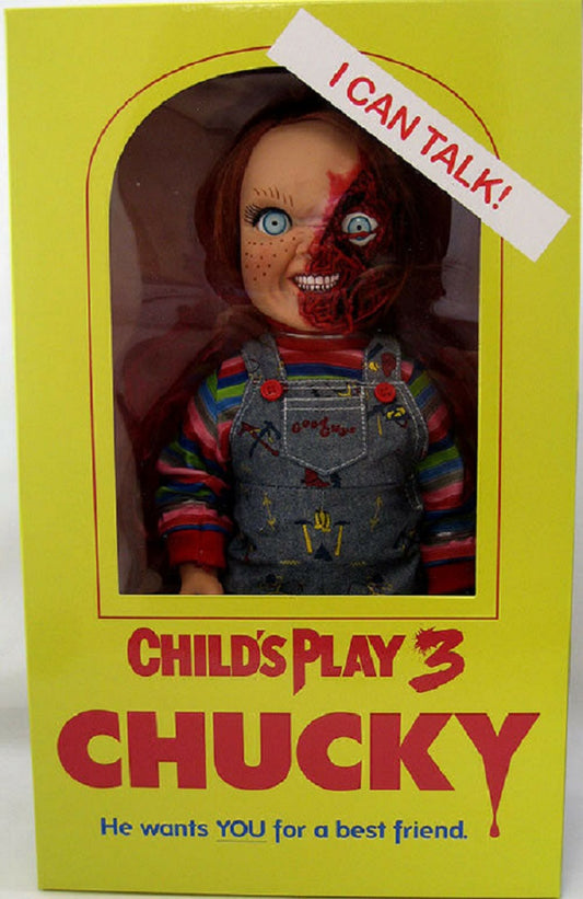 MEZCO - Child's Play 3 Pizza Face Chucky Talking Doll