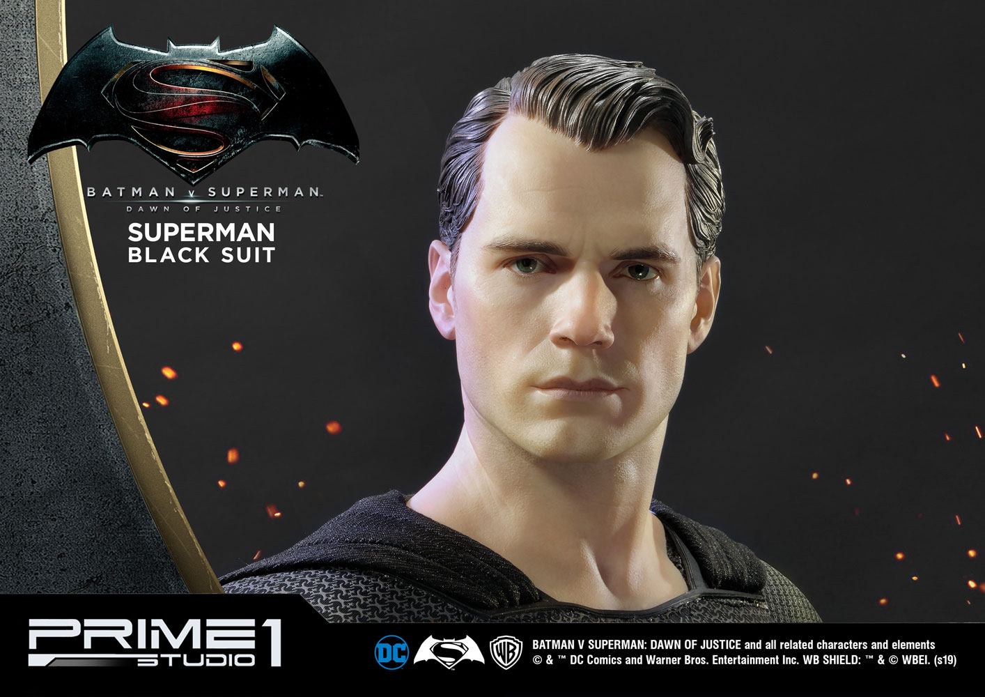 PRIME 1 STUDIOS - Dc Comics - Batman vs Superman - Superman Black Suit Ver Statue
