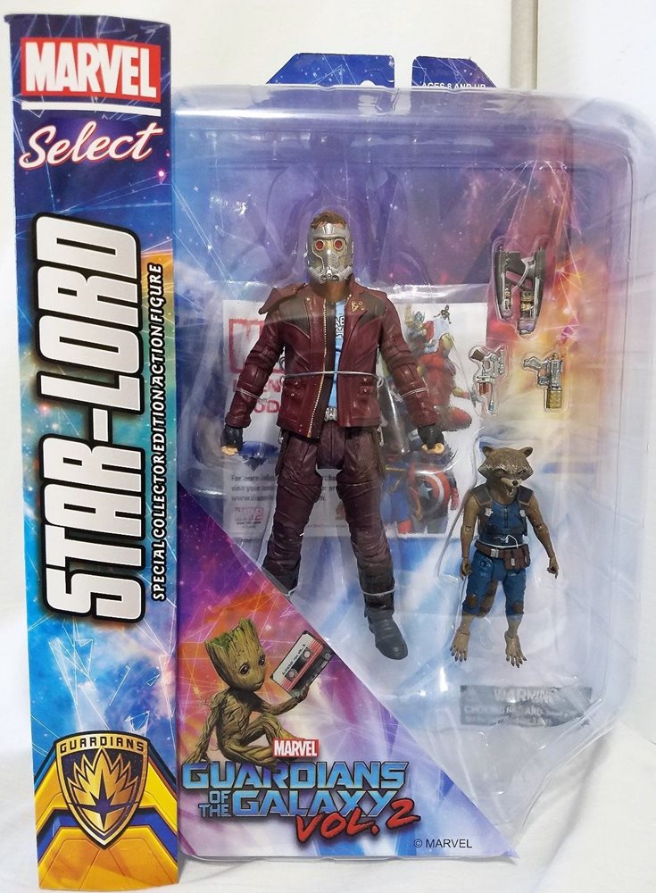 DIAMOND SELECT TOYS - Marvel - Guardian of the Galaxy Vol.2 Star-Lord & Rocket Action Figure