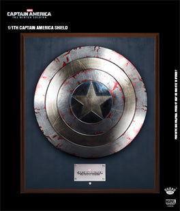 KING ARTS - Marvel - Captain America2 Shield- Collectible Battle Damage Wall Fixed Style