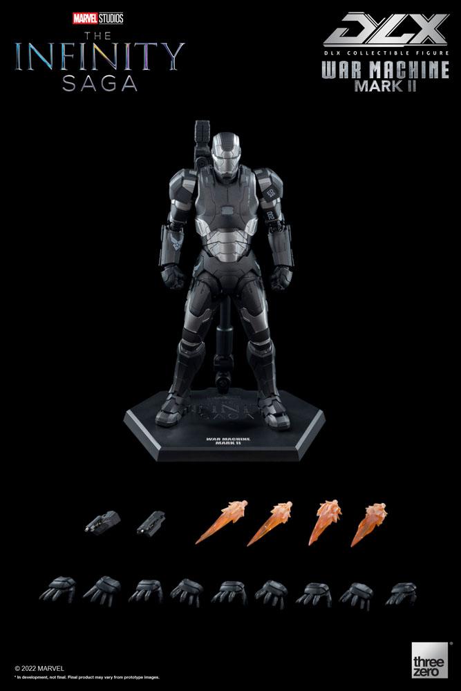 THREEZERO - Infinity Saga DLX Action Figure 1/12 War Machine Mark 2 17 cm