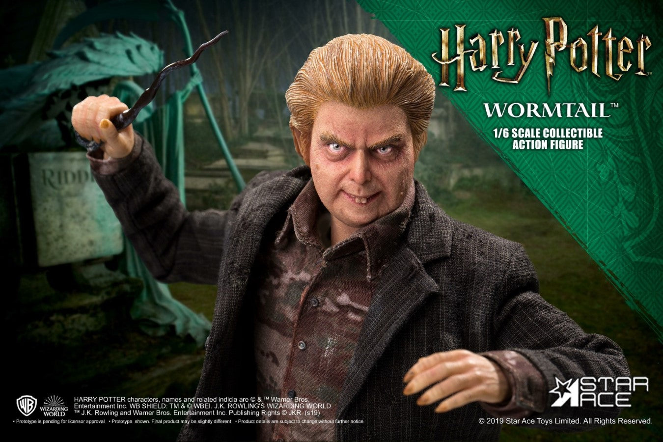 STAR ACE - Harry Potter Peter Pattigrew 1:6 Action Doll DeLuxe