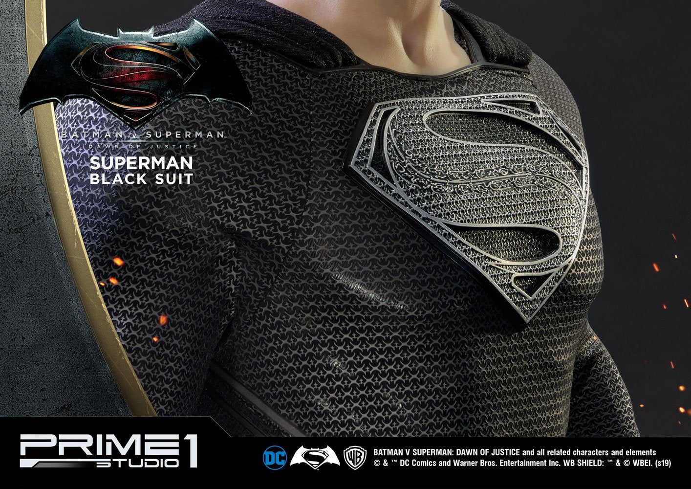PRIME 1 STUDIOS - Dc Comics - Batman vs Superman - Superman Black Suit Ver Statue