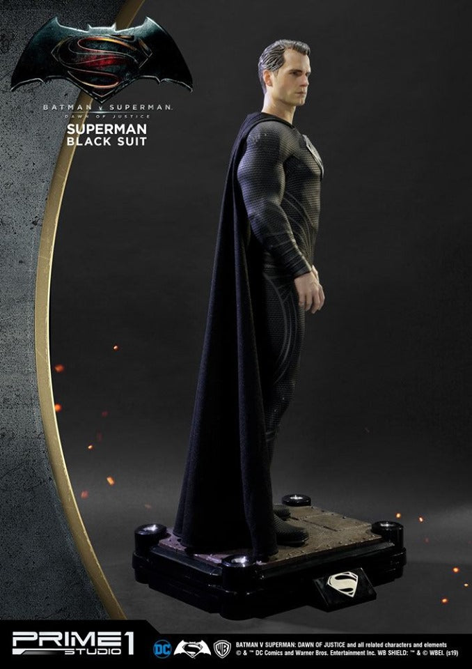 PRIME 1 STUDIOS - Dc Comics - Batman vs Superman - Superman Black Suit Ver Statue